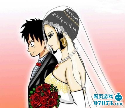 海贼王路飞 女帝相亲相爱图_玩家心情_07073